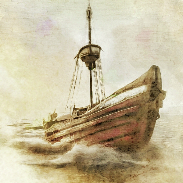 Antonia Surich - Vintage Shipwreck Abstract 