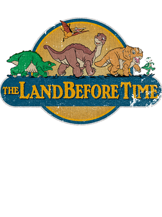 Vintage The Land Before Time Greeting Card by Alfred Varela