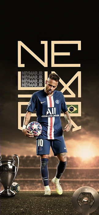 Optional Soccer Stars Neymar Jr Brasil Soccer Poster Canvas 