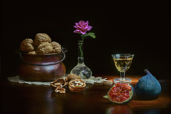 Loredana Gallo Migliorini - Walnuts, Figs and Rum Still Life