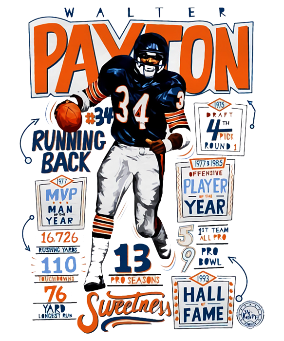 Walter Payton NFL Fan Jerseys for sale