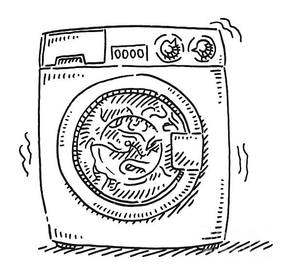 Washing Machine coloring page