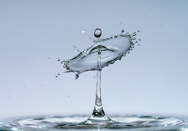 Water drops form mesmerizing transparent sculptures in the form Coffee Mug  by Igor Klyakhin - Fine Art America