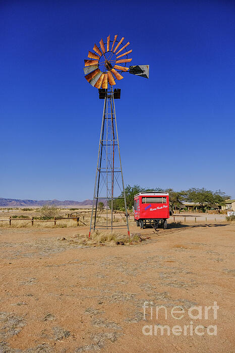 Patricia Hofmeester - Water pump and food truck in Solitaire, Namibia