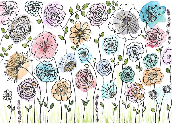 flower doodle art