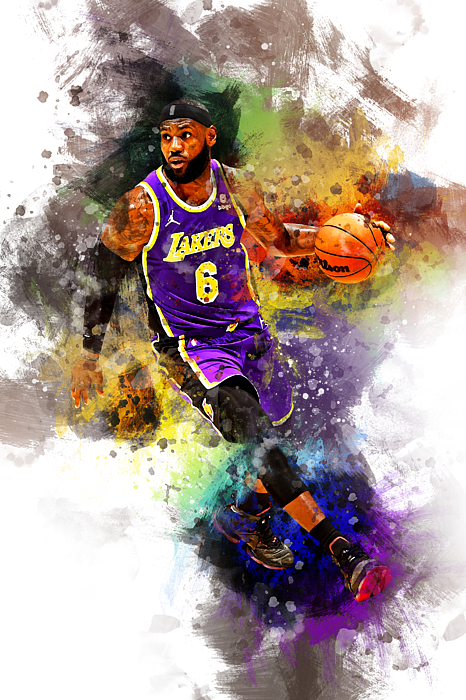 NBA La Lakers Youth LeBron James The Goat T-Shirt Size: Medium