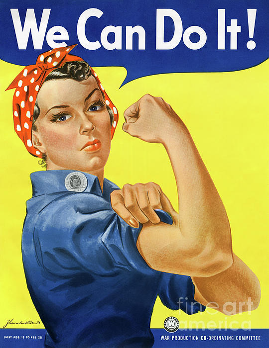 Vintage Treasure - We Can Do It Rosie the Riveter Poster