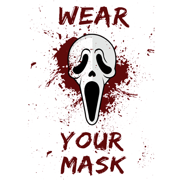Scream Ghostface Girly Sticker. 