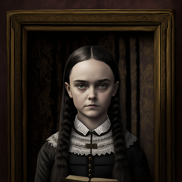 Wednesday Addams Jigsaw Puzzle by Heather Reese - Pixels