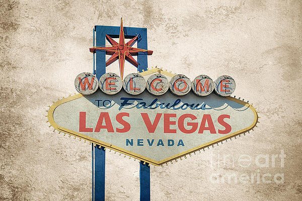 Delphimages Photo Creations - Welcome to Las Vegas vintage sign