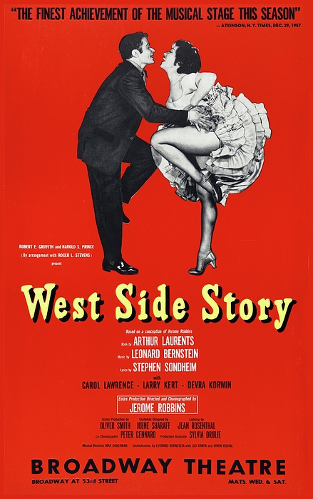Artcraft Lithograph - West Side Story Broadway Theatre