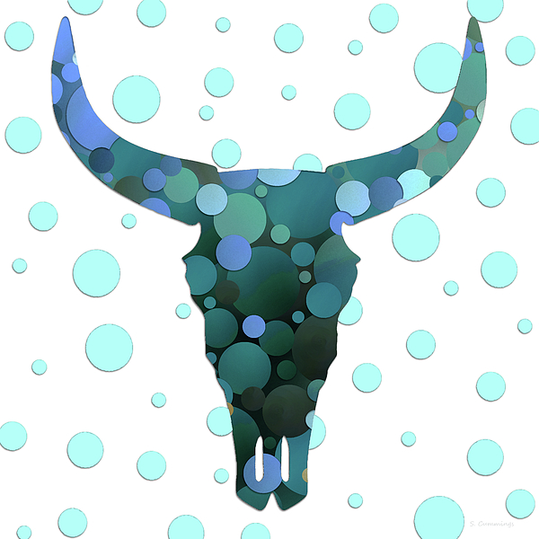 https://images.fineartamerica.com/images/artworkimages/medium/3/whimsical-cow-skull-art-sharon-cummings.jpg