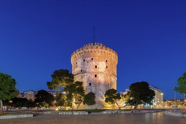 Alexios Ntounas - White Tower of Thessaloniki Blue Hour