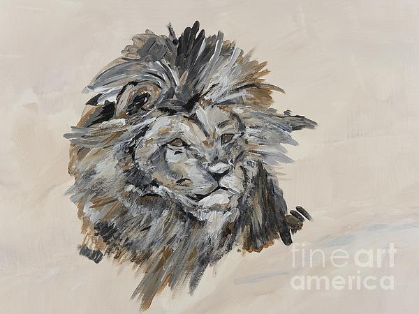 Susanna Schorr - Lions painting Wild Life
