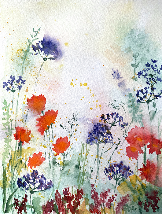 Deborah League - Wild Misty Meadow Flowers
