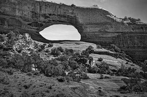 Michael R Anderson - Wilson Arch in black and white