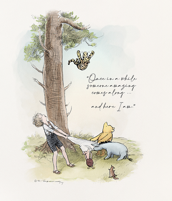 Winnie the Pooh - Tiggers can't climb trees Jigsaw Puzzle by