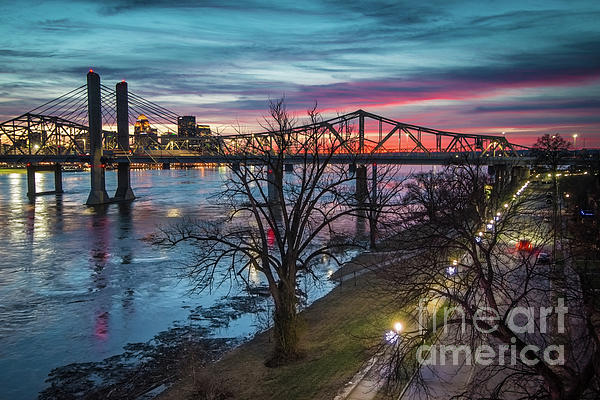 Winter Sunset Ohio River - Louisville - Kentucky iPhone 14 Case by Gary  Whitton - Fine Art America