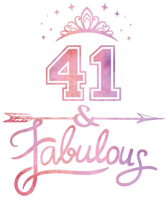 Women 41 Years Old And Fabulous Happy 41st Birthday graphic Greeting Card by Art Grabitees