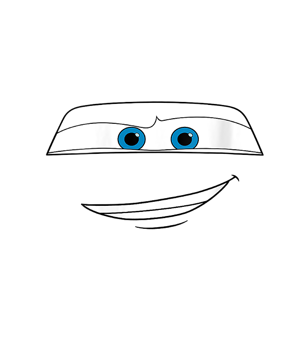 Womens Disney Pixar Cars Lightning McQueen Big Face Face Mask by Alenah  Adity - Fine Art America