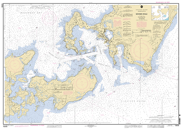 MA: Woods outlet Hole, MA Nautical Chart Shower Curtain / Made to Order