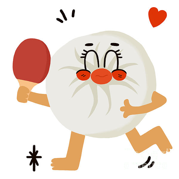 Min Fen Zhu - Steamed stuffed bun loves table tennis