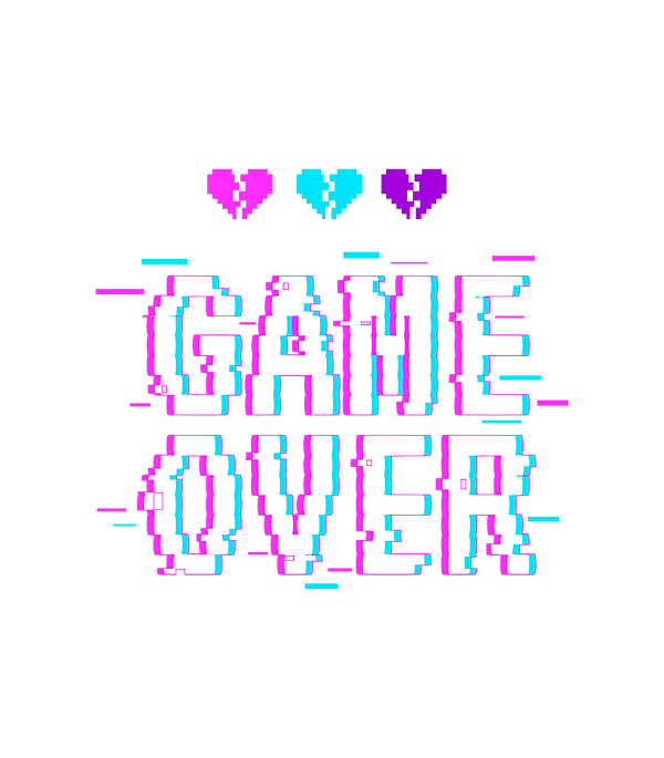 Yami Kawaii Game Over Pastel Goth Vaporwave' Unisex Jersey T-Shirt