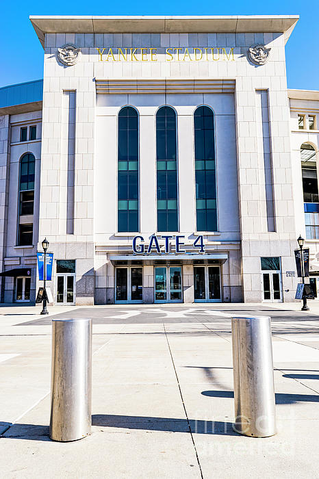 Yankee Stadium Gate 4 Kids T-Shirt by Carlos Miranda - Pixels