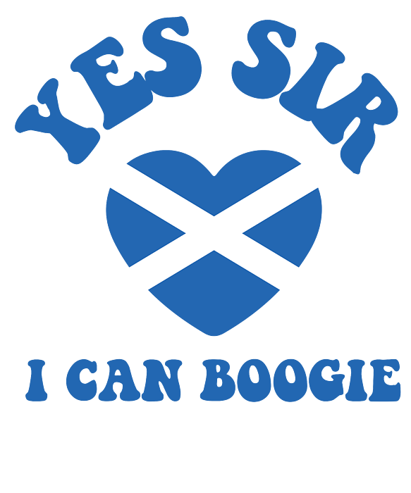 yes sir i can boogie scotland t shirt