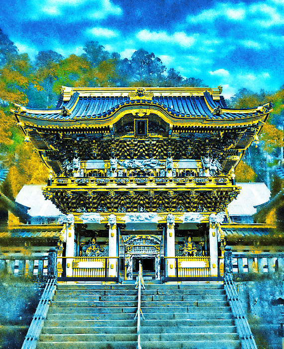 Nicko Prints - Yomeimon Gate at Nikko Toshogu Shrine, Japan - watercolor