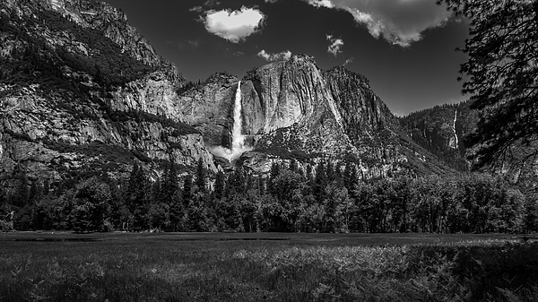 James Williams - Yosemite Falls Heart Cloud BW