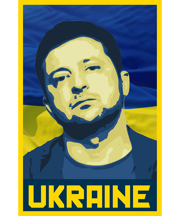 Zelensky Ukraine Poster Carry-all Pouch by Filip Schpindel - Pixels