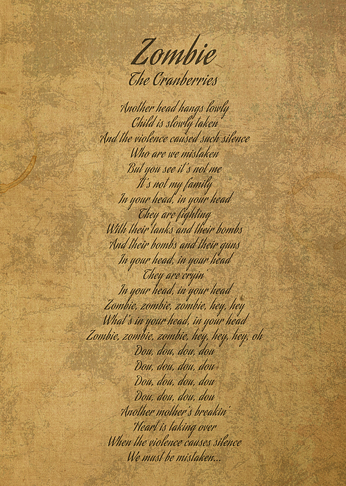 The Cranberries - Zombie  The cranberries lyrics, The cranberries zombie,  Zombie music