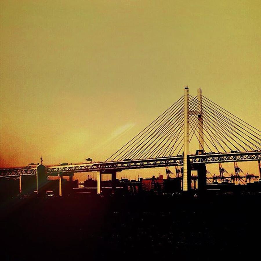 Bridge Photograph - #横浜 #ベイブリッジ #橋 by Satoshi Aoki