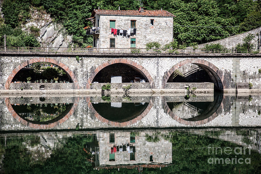Tuscany Photograph -  	 The Devils Bridge - Borgo a Mozzano #3 by Richard Smukler