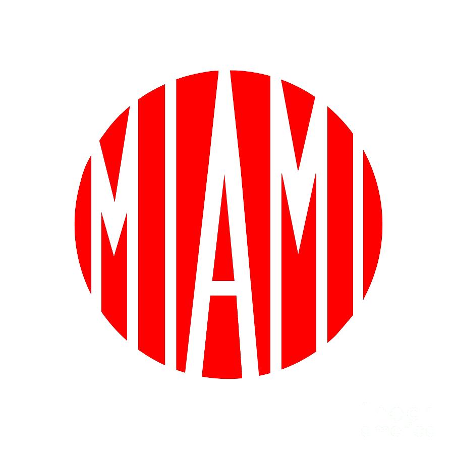      Vintage logo Miami motorcycles Drawing by Heidi De Leeuw