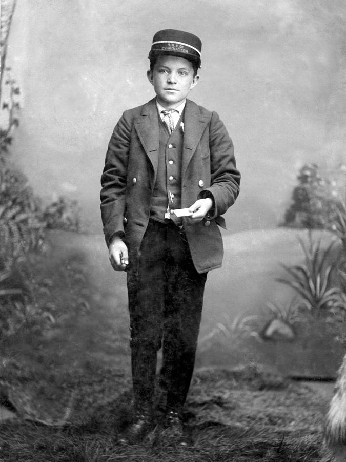 1890s Archive Black White Boy Character Children Photograph by Mark ...