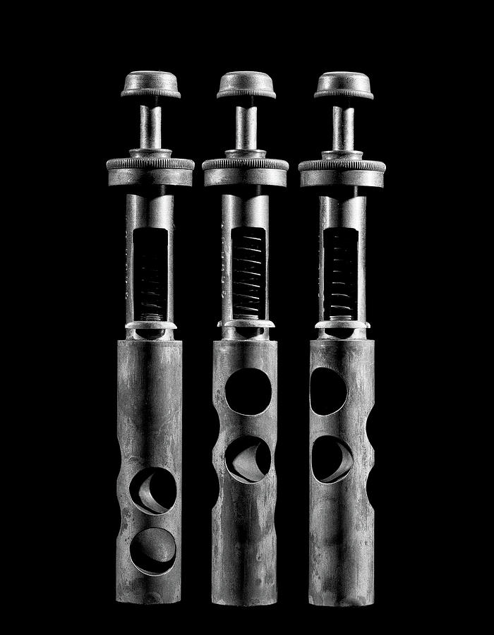   3 Cornet Valves Photograph by Stephen Russell Shilling