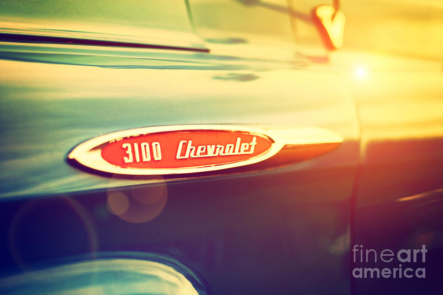 Car Photograph -  3100 Chevrolet by Tim Gainey