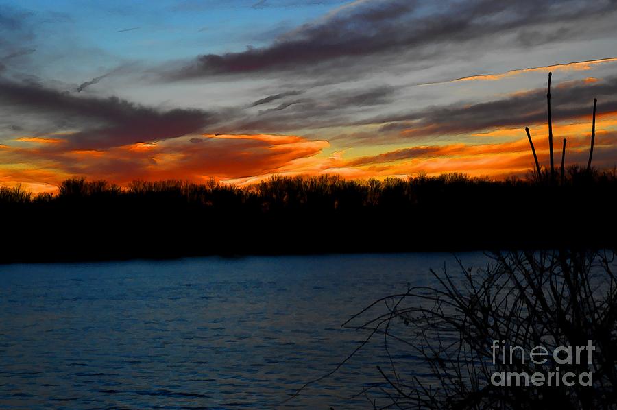  A Bright Tomorrow Sunset Painting Photograph by Robyn King