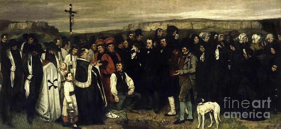  A Burial at Ornans Painting by Celestial Images