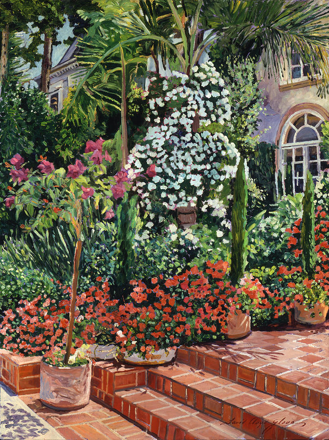  A Garden Approach Painting by David Lloyd Glover