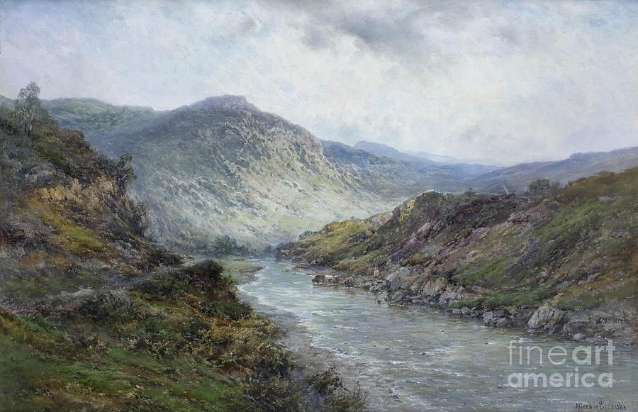  A Perthshire River Near Callender Painting by Celestial Images