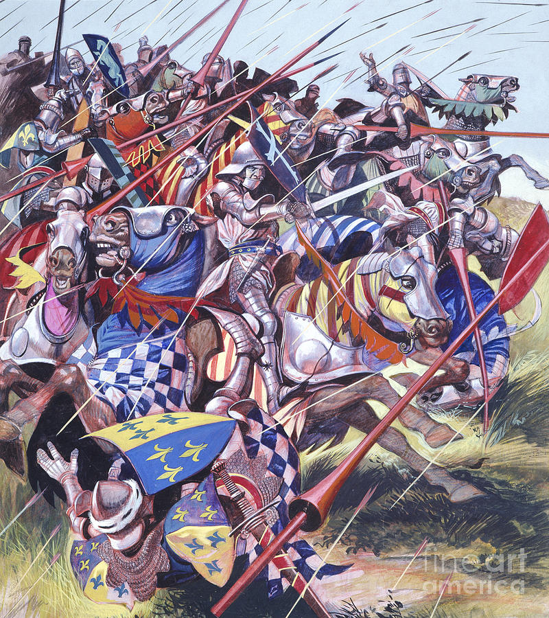  Agincourt The Impossible Victory 25 October 1415 Painting by Ron Embleton