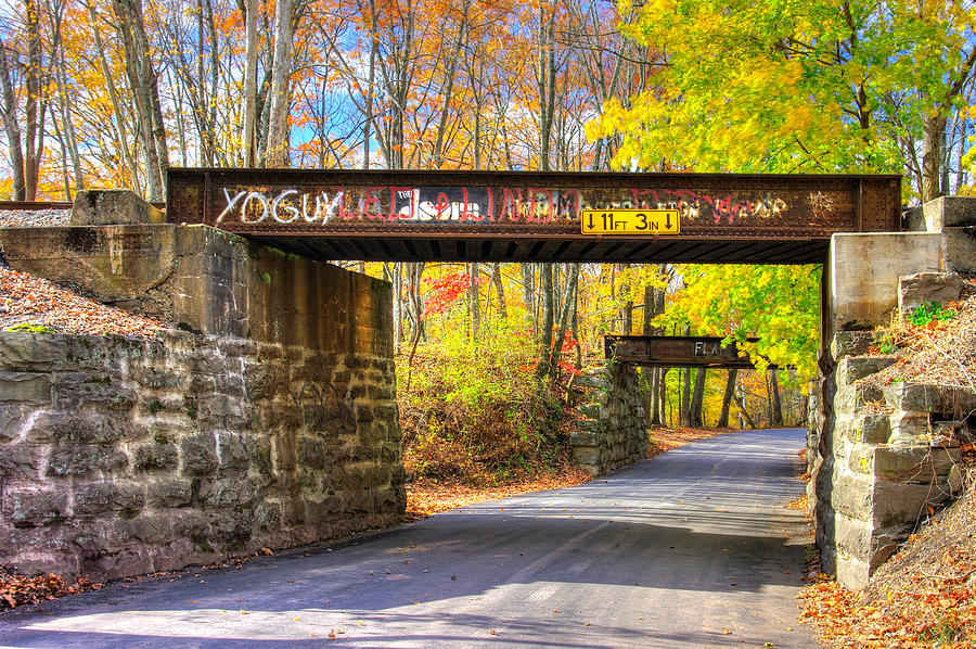 Fall Photograph - ... And The Steel Rails Still Aint Heard the News No. 4 - Near Rupert, Columbia County PA by Michael Mazaika