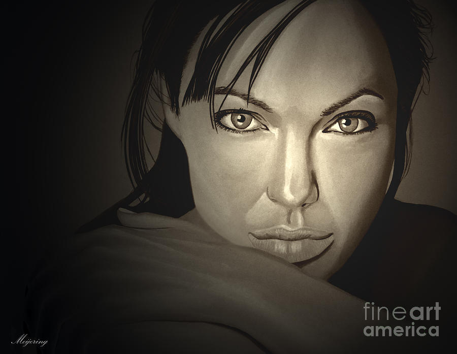 Angelina Jolie Mixed Media -  Angelina Jolie by Meijering Manupix