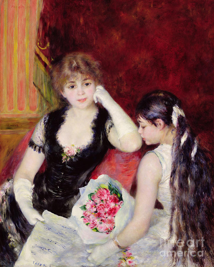 Pierre Auguste Renoir Painting -  At the Concert by Pierre Auguste Renoir