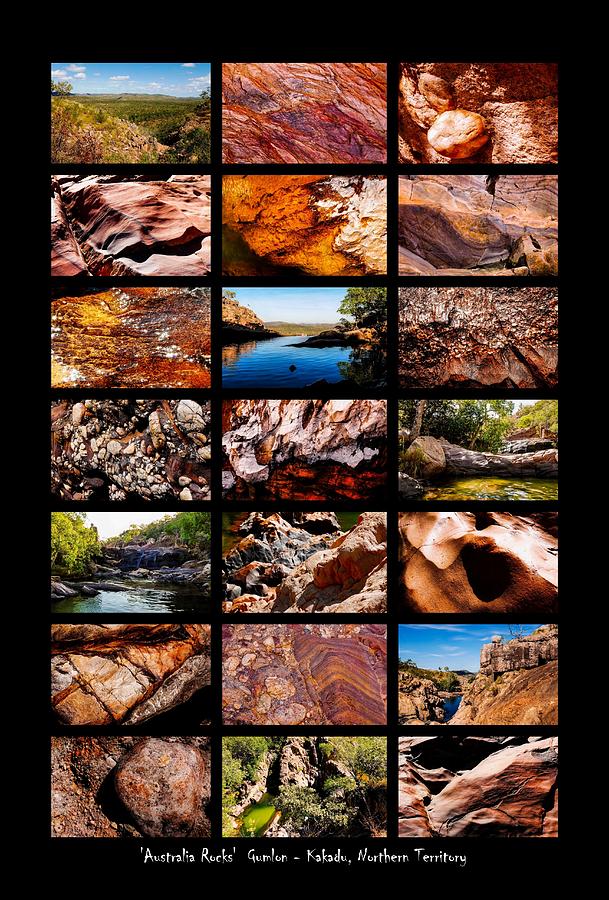  Australia Rocks  Gunlom - Kakadu, Northern Territory Photograph by Lexa Harpell