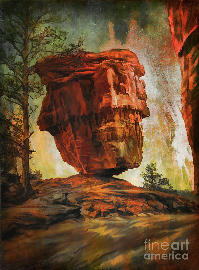  Balanced Rock  Digital Art by Andrzej Szczerski