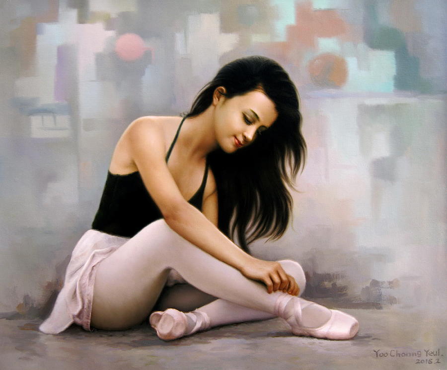  Ballerina Dreams Painting by Yoo Choong Yeul